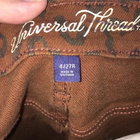 Universal Thread Vintage Stretch Leopard Straight Leg Pants - Picture 7 of 7